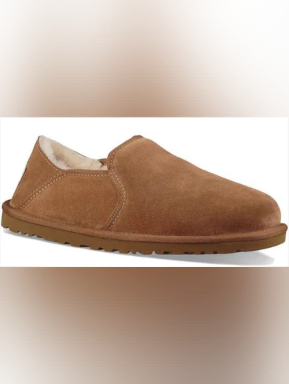 UGG Men's Kenton Chestnut Suede Slip-On Loafers Size 8 Used Like New